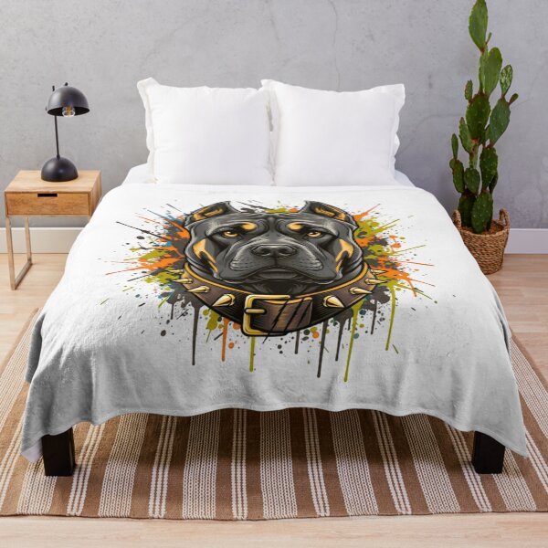 Item preview, Alpha Guardian – Fierce Dog Street Art designed and sold by Kavya Art.