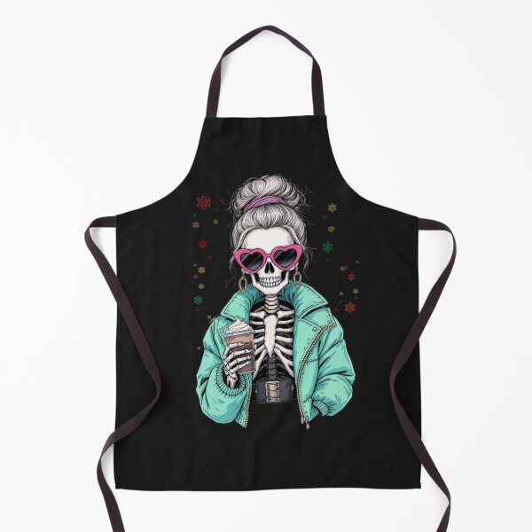 Item preview, Fashionable Skeleton Coffee Queen | Trendy Gothic Coffee Girl Art designed and sold by ColorSplash123.