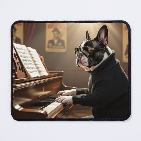 Item preview, The Jazz Pianist – French Bulldog designed and sold by OddJobsOnly.