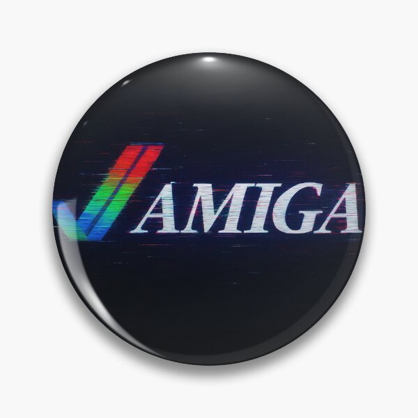 Item preview, Amiga Retro Logo Glitch Aesthetic Design designed and sold by Retr0Tshirts.