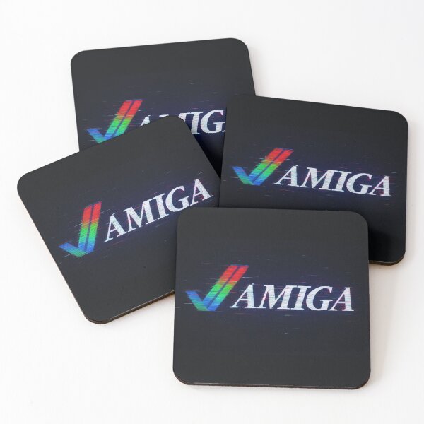 Item preview, Amiga Retro Logo Glitch Aesthetic Design designed and sold by Retr0Tshirts.