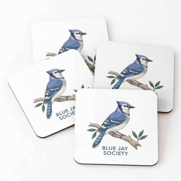 Item preview, Mid Century Blue Jay | Vintage Bird Illustration  designed and sold by lamiarte.