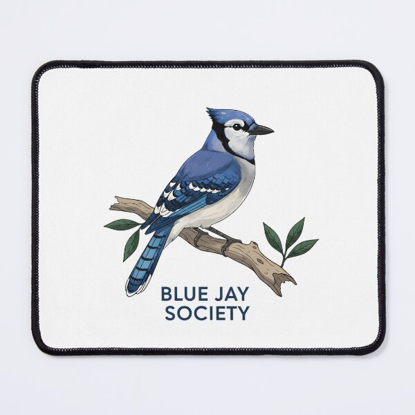 Item preview, Mid Century Blue Jay | Vintage Bird Illustration designed and sold by lamiarte.