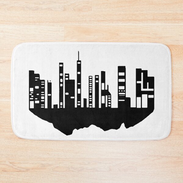 Item preview, Paysage Urbain Volant 6 (simple, noir et blanc, minimaliste) designed and sold by EBFCDesigns.