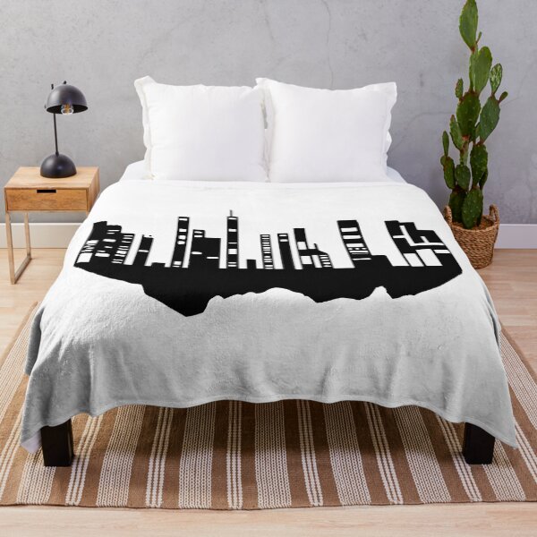 Item preview, Paysage Urbain Volant 6 (simple, noir et blanc, minimaliste) designed and sold by EBFCDesigns.