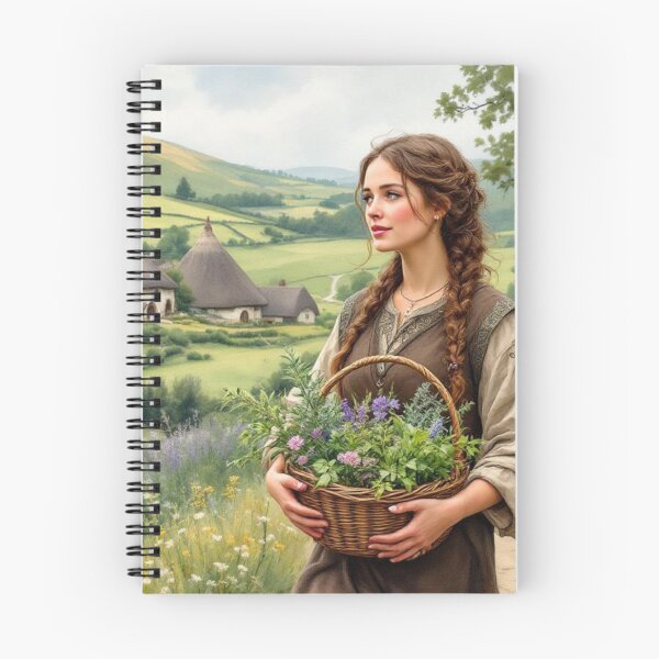 Item preview, Celtic woman, returning from gathering medicinal plants designed and sold by jefboutique6150.