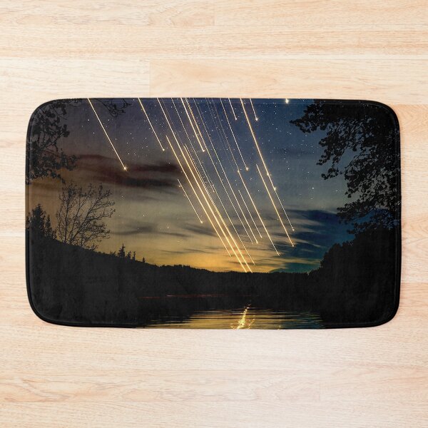 Item preview, Meteor Shower Over Serene Lake designed and sold by Exodoi.
