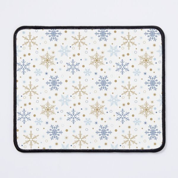 Item preview, Light Blue&Gold Snowflake Pattern designed and sold by Vector&Repeat.