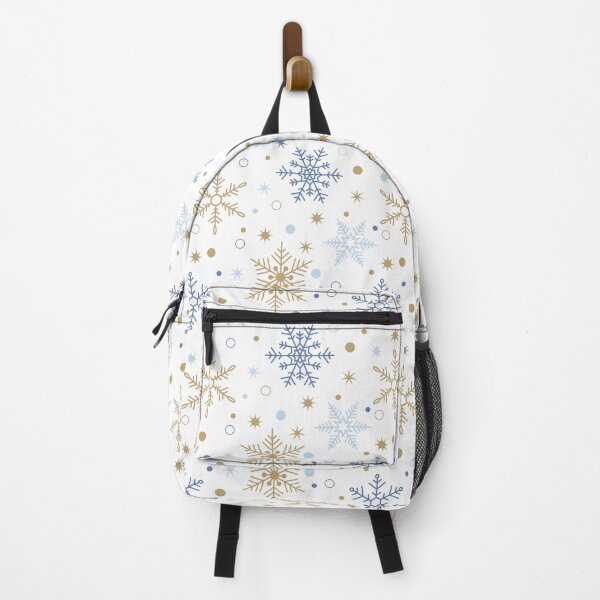 Item preview, Light Blue&Gold Snowflake Pattern designed and sold by Vector&Repeat.