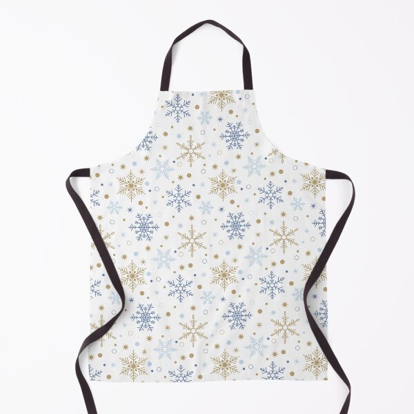 Item preview, Light Blue&Gold Snowflake Pattern designed and sold by Vector&Repeat.