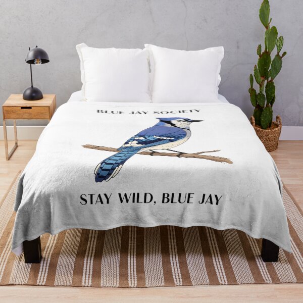 Item preview, Mid Century Blue Jay | Vintage Bird Illustration designed and sold by lamiarte.