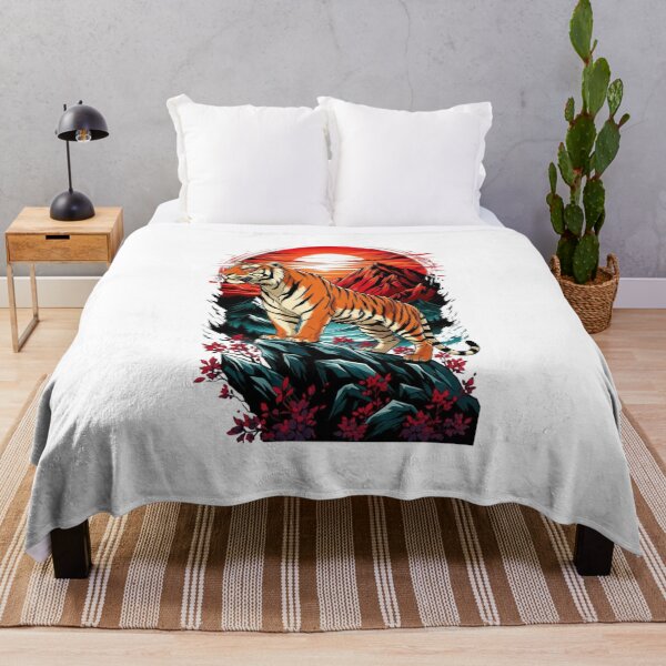 Item preview, Majestic Tiger at Sunset – Wild Nature Art designed and sold by Kavya Art.