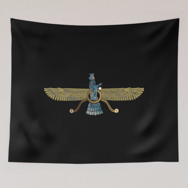 Item preview, Zoroaster Ahura Mazda Zoroastrian Religion Symbol designed and sold by xjdnflkodps23.