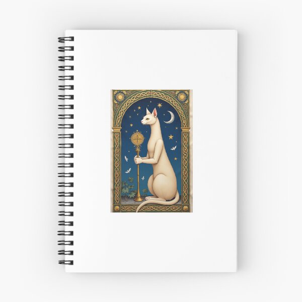 Item preview, Cream Cat Astrolabe Medieval Astronomy Art designed and sold by PictorialWhimsy.