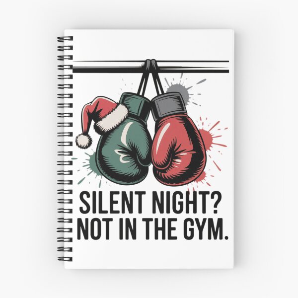 Item preview, Silent Night? Not in the Gym – Funny Christmas Fighter Design designed and sold by WSPrintCrafter.