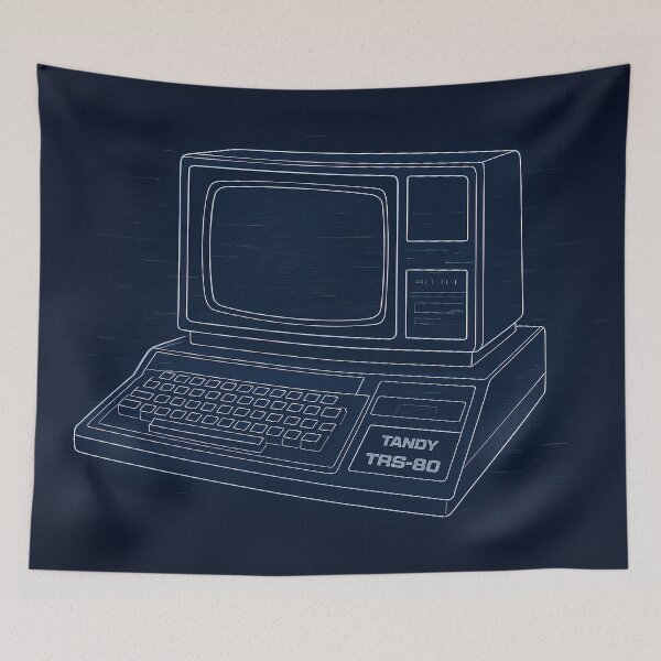Item preview, Tandy TRS-80 Computer Blueprint Design designed and sold by Retr0Tshirts.