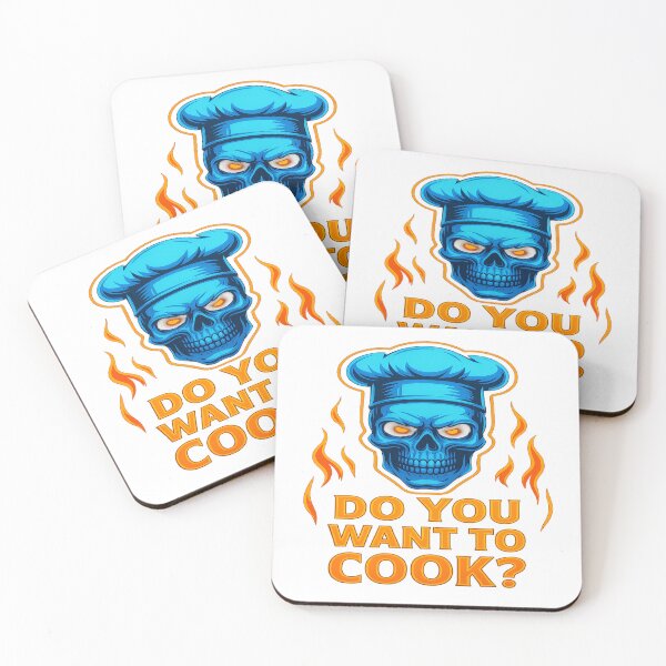 Item preview, Do You Want To Cook? | Scary Neon Chef Skull Art by GlowAI Designs designed and sold by GlowAIDesigns.