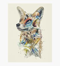 Heroes of Lylat Starfox Inspired Classy Geek Painting Photographic Print