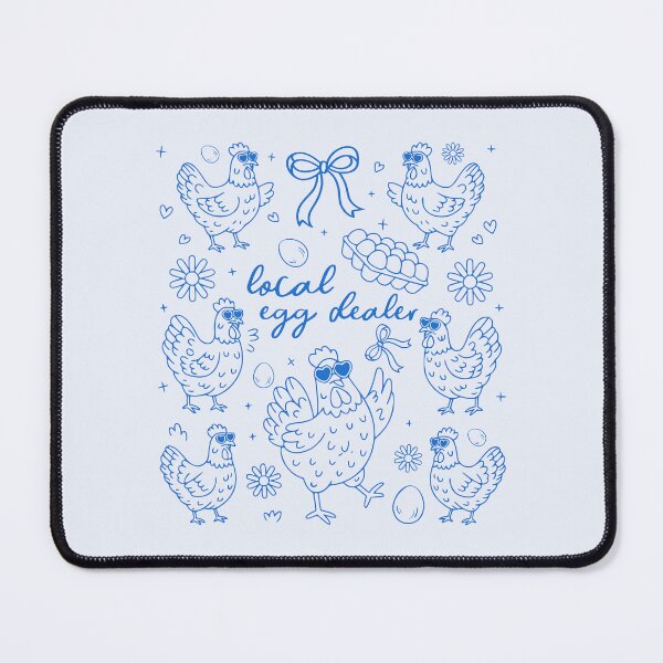 Item preview, Local Egg Dealer – Funny Chicken and Egg Blue Design designed and sold by EmeraldeaArt.