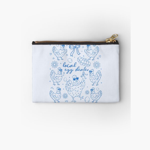 Item preview, Local Egg Dealer – Funny Chicken and Egg Blue Design designed and sold by EmeraldeaArt.