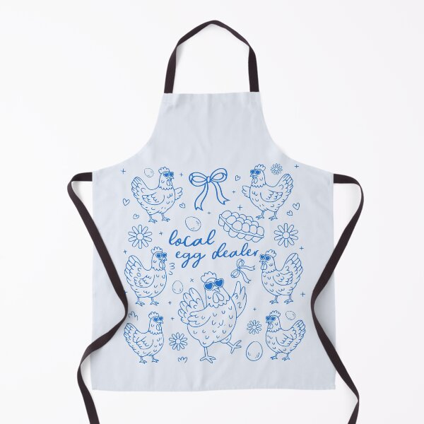 Item preview, Local Egg Dealer – Funny Chicken and Egg Blue Design designed and sold by EmeraldeaArt.
