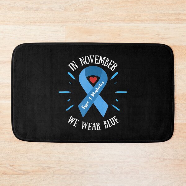 Item preview, Quote Bow Vintage Style November Month Support Blue designed and sold by Williammarger.
