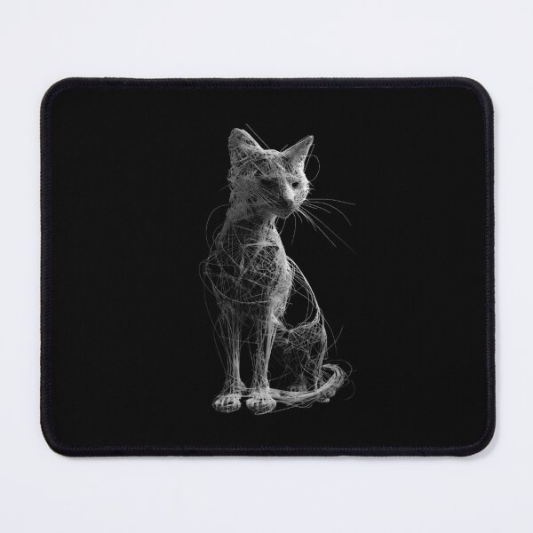 Item preview, Wireframe Cat Illustration designed and sold by caracatita75.