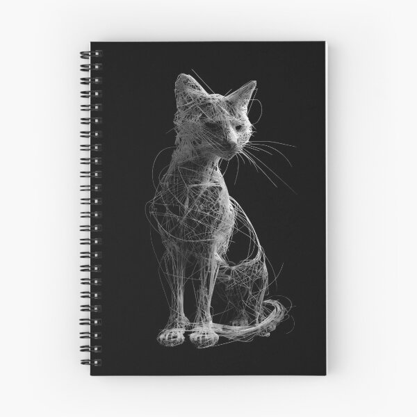 Item preview, Wireframe Cat Illustration designed and sold by caracatita75.