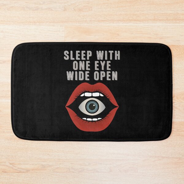 Item preview, Sleep With One Eye Wide Open | Red Lips All Seeing Eye Graphic designed and sold by DG-ShopLT.