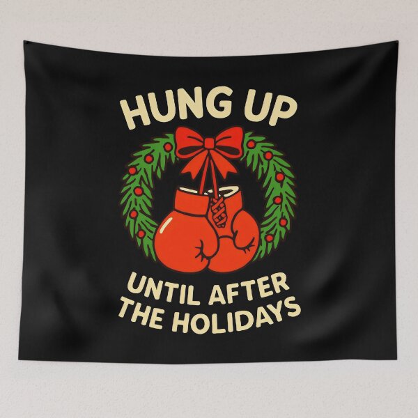Item preview, Boxing on Hold with Creamy Text and Vintage Christmas Colors designed and sold by SplashTastic.