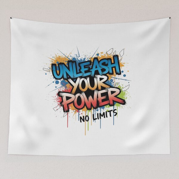 Item preview, Unleash Your Power – Motivational Graffiti Design designed and sold by Kavya Art.