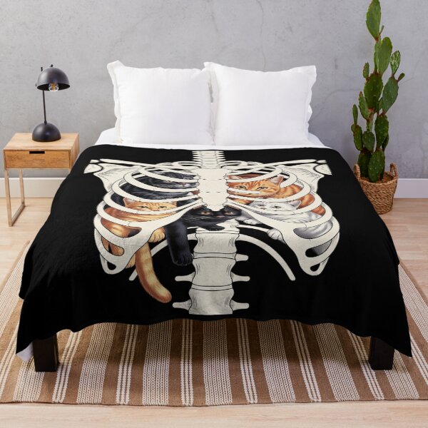 Item preview, Funny Cat Spine Skeleton Rib Cage designed and sold by BlackStars3Neon.