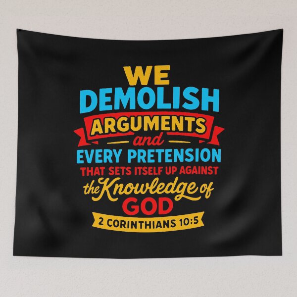 Item preview, 2 Corinthians 10:5 We Demolish Arguments And Every Pretension designed and sold by plushism.