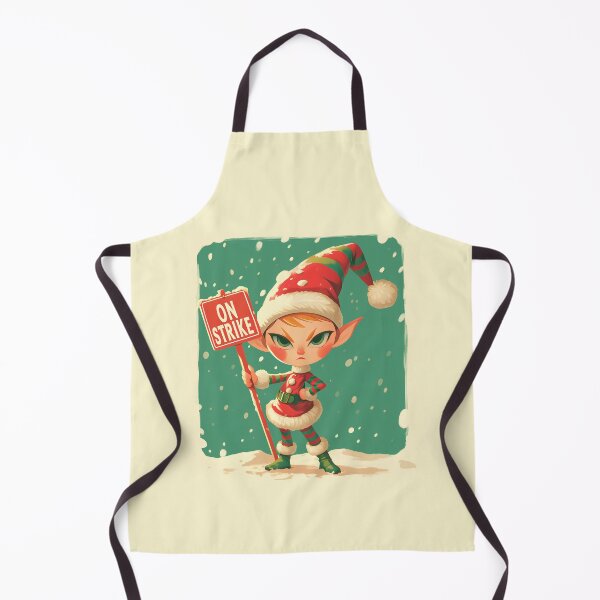Item preview, Elf On Strike – Funny Christmas Cartoon Design | Cute Pop Art Holiday Tee designed and sold by Windy-market.