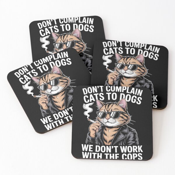 Item preview, Funny cat with Sunglasses, Don't Compare Cats to Dogs. designed and sold by BlackStars3Neon.