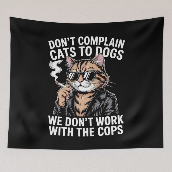 Item preview, Funny cat with Sunglasses, Don't Compare Cats to Dogs. designed and sold by BlackStars3Neon.