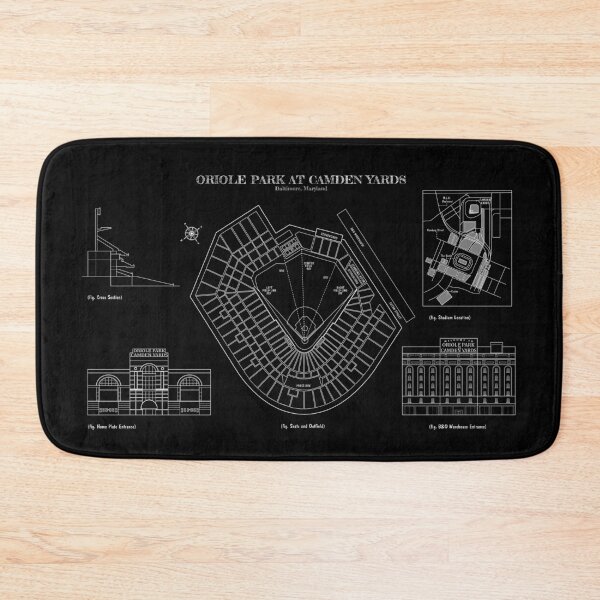 Item preview, Oriole Park At Camden Yards (White Stencil - No Background) designed and sold by BGALAXY.