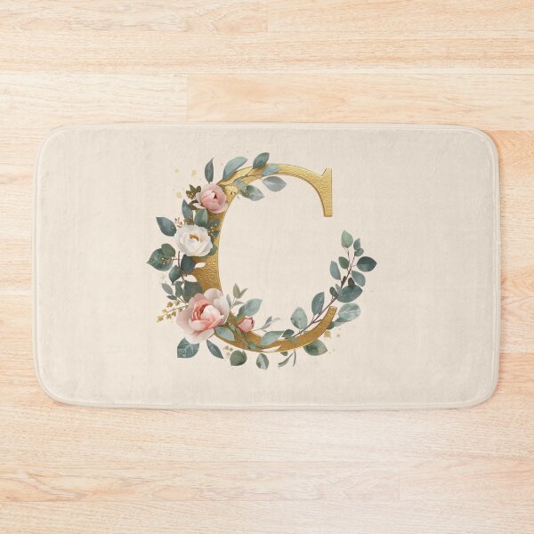 Item preview, Floral Gold Letter C Monogram – Coquette Christian Wall Art, Elegant Blush Rose Initial Print, Faith-Inspired Feminine Gift designed and sold by AmenAlways.