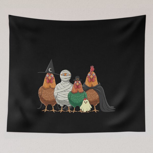 Item preview, Funny Chicken Halloween Costume Witch Mummy Zombie Ghost designed and sold by BlackStars3Neon.