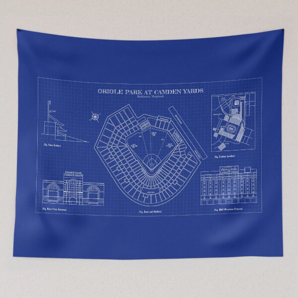 Item preview, Oriole Park At Camden Yards (Blueprint Version) designed and sold by BGALAXY.