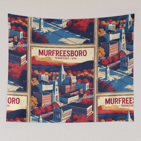 Item preview, Murfreesboro Tennessee 1950s USA Vintage Travel Tourism designed and sold by TravelersGems.