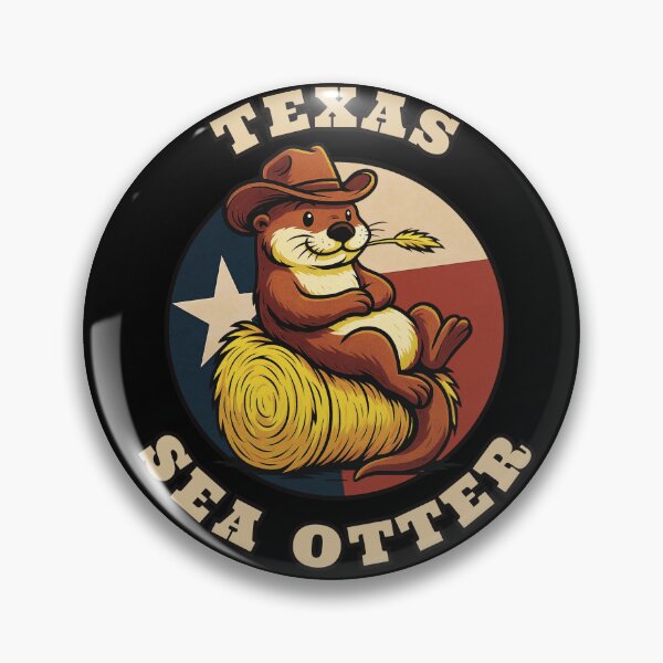 Item preview, Texas Sea Otter Cowboy Cartoon Design designed and sold by Urszula Żydek.