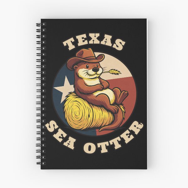 Item preview, Texas Sea Otter Cowboy Cartoon Design designed and sold by Urszula Żydek.