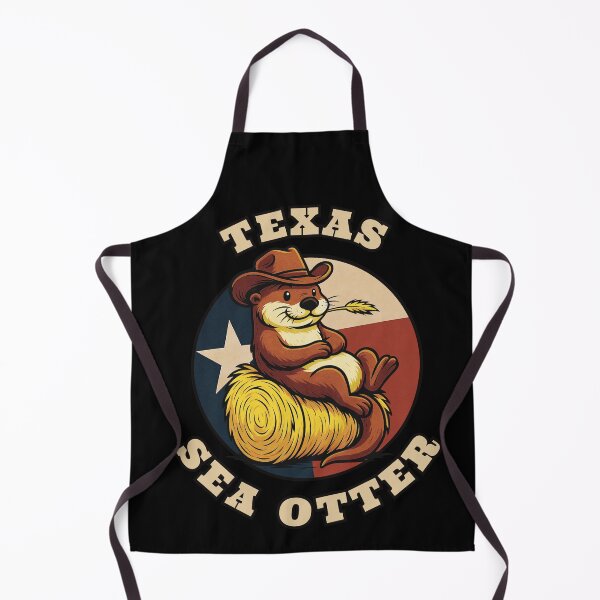 Item preview, Texas Sea Otter Cowboy Cartoon Design designed and sold by Urszula Żydek.