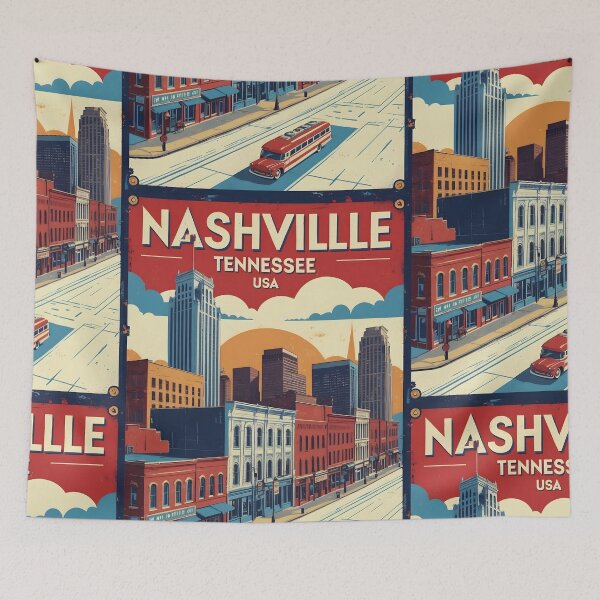 Item preview, Nashville Tennessee 1950s USA Vintage Travel Tourism designed and sold by TravelersGems.