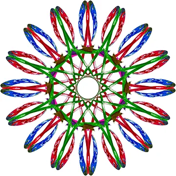 Artwork thumbnail, Multicolored mandala by Meo Design