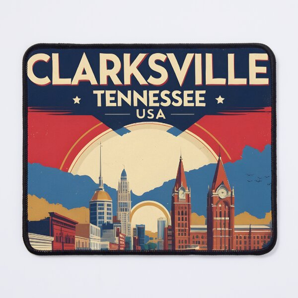 Item preview, Clarksville Tennessee 1950s USA Vintage Travel Tourism designed and sold by TravelersGems.