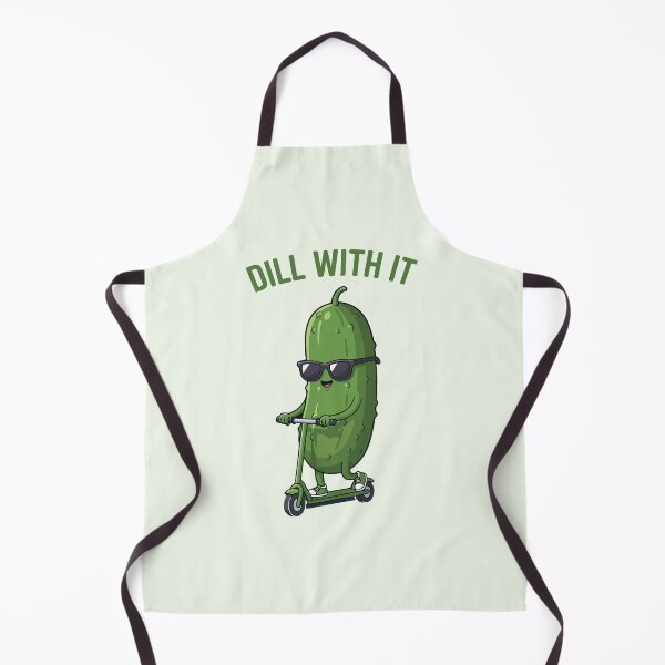Item preview, Dill With It – Funny Pickle Pun with Sunglasses designed and sold by EmeraldeaArt.