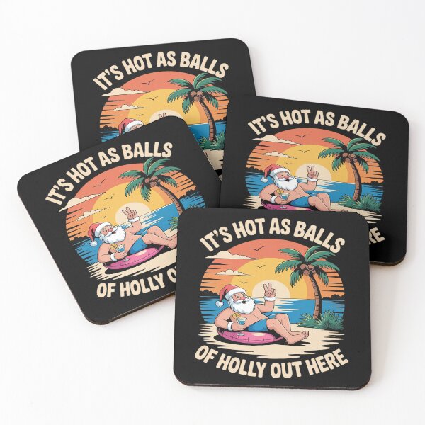 Item preview, Funny Christmas In July Hot As Balls Santa Summer Party designed and sold by BlackStars3Neon.