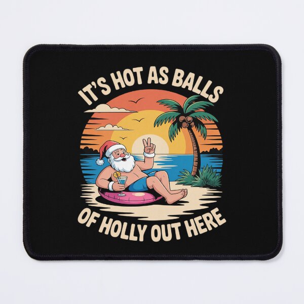 Item preview, Funny Christmas In July Hot As Balls Santa Summer Party designed and sold by BlackStars3Neon.